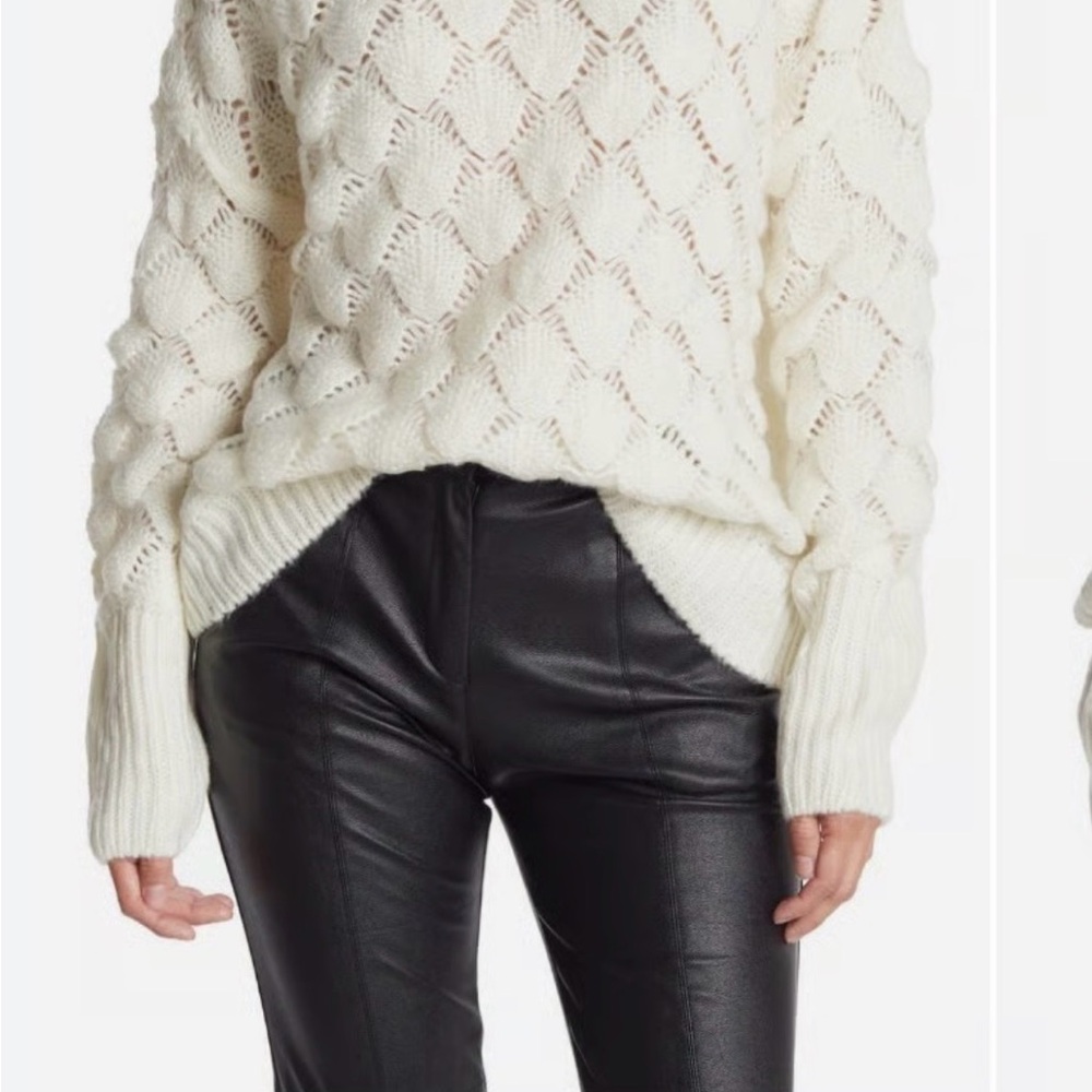 FRNCH Cream Turtleneck Sweater